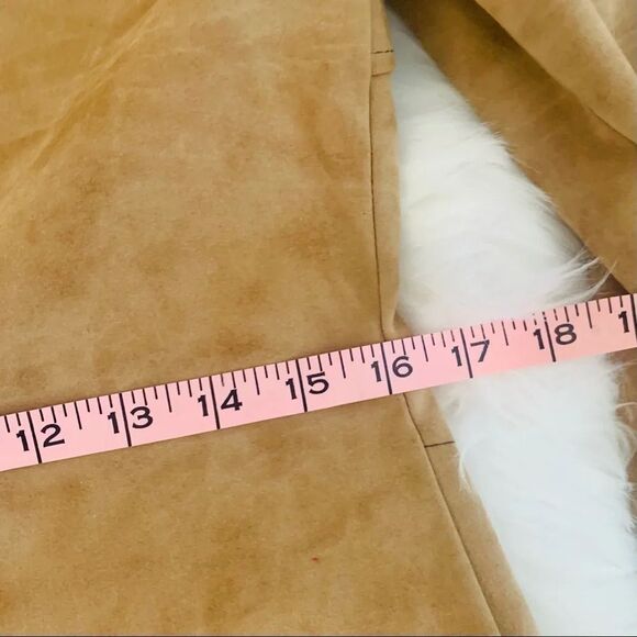 Vintage Sherbert Originals Suede Coat Dress with Tie Size Medium - Picture 9 of 13